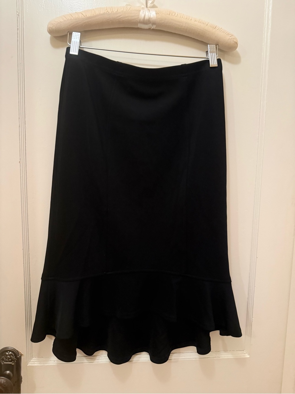 Vintage  Tadashi Shoji Ruffled Trumpet  Hem Skirt EUC
